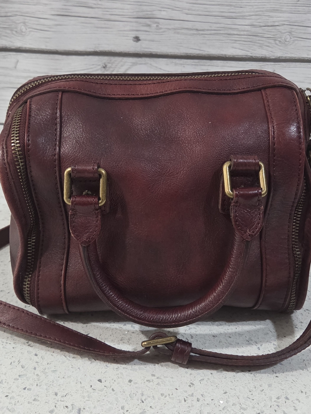 Old Trend Mini Trunk Crossbody Rusty Red - Picture 2 of 16